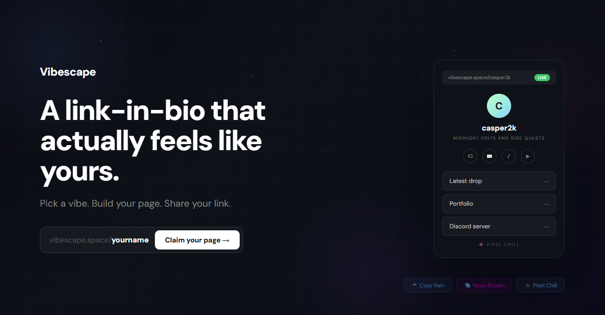 Explore Vibes — Vibescape | Vibescape